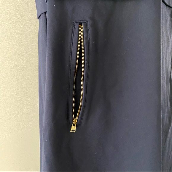 Cynthia Rowley navy blue shift dress dark academia 🫡 - Picture 3 of 7